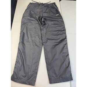 Fila Gray Windbreaker Pants Mens Activewear Joggers Track Pants